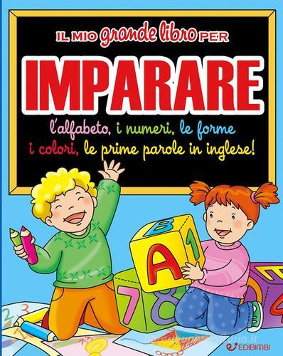 Il mio grande libro per imparare. L'alfabeto, i numeri, le forme, i colori, le prime parole in inglese! edito da Edibimbi