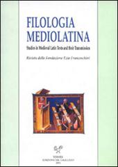 Filologia mediolatina. Studies in medieval latin texts and their transmission (2016) vol.23 edito da Sismel