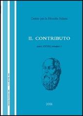 Il contributo (2006) vol.3 di Giacomo Marramao, Stefano Orofino, Claudio D'Errico edito da Aracne