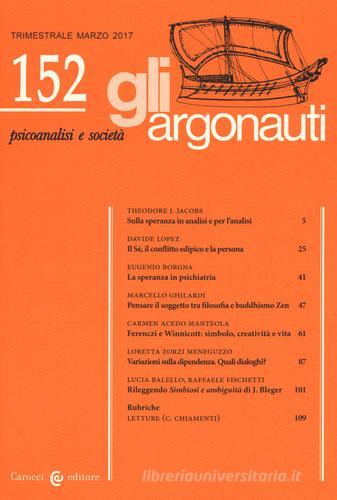 Gli argonauti (2016) vol.152 edito da Carocci