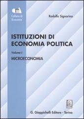 Istituzioni di economia politica vol.1 di Rodolfo Signorino edito da Giappichelli