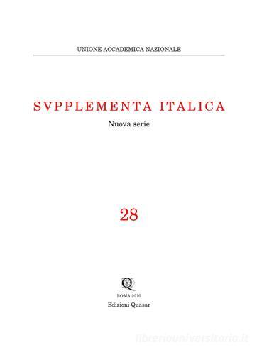 Supplementa Italica vol.28 edito da Quasar
