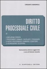 Diritto processuale civile vol.4 di Crisanto Mandrioli edito da Giappichelli
