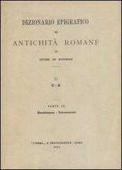 Dizionario epigrafico di antichità romane vol.2.2 di Ettore De Ruggiero edito da L'Erma di Bretschneider