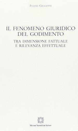 Il fenomeno giuridico del godimento di Fulvio Gigliotti edito da Edizioni Scientifiche Italiane