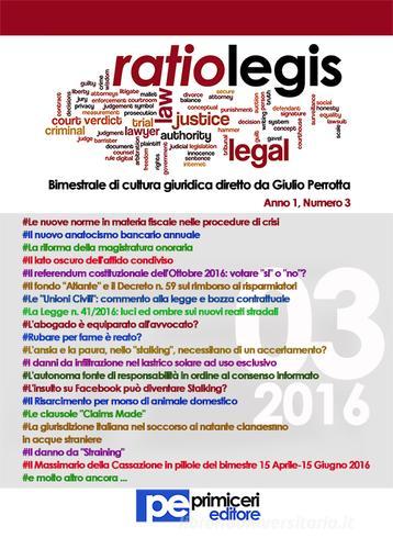 Ratio legis (2016) vol.3 edito da Primiceri Editore