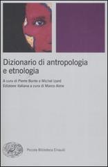 Dizionario di antropologia e etnologia edito da Einaudi