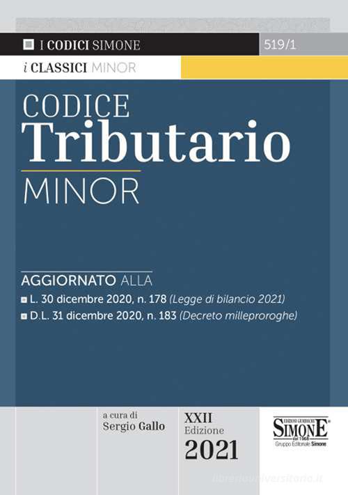 Codice tributario edito da Edizioni Giuridiche Simone