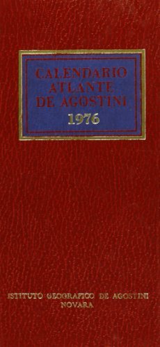 Calendario atlante De Agostini 1976 edito da De Agostini
