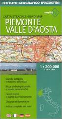 Piemonte e Valle d'Aosta 1:200 000. Ediz. multilingue edito da De Agostini