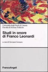 Studi in onore di Franco Leonardi di Giovanni Gennaro edito da Franco Angeli