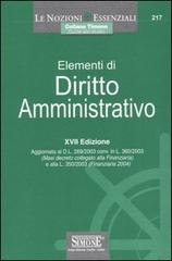 Elementi di diritto amministrativo edito da Edizioni Giuridiche Simone