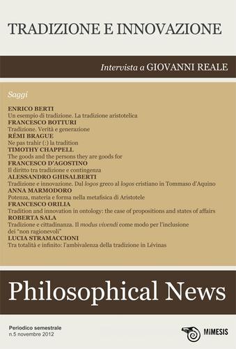 Philosophical news (2012) vol.5 edito da Mimesis
