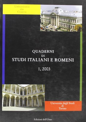Quaderni di studi italiani e romeni edito da Edizioni dell'Orso