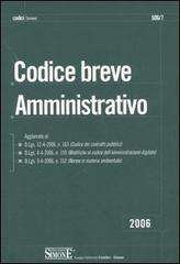 Codice breve amministrativo edito da Edizioni Giuridiche Simone
