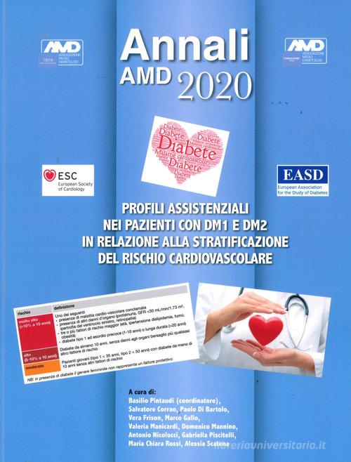 Profili assistenziali nei pazienti con DM1 e DM2 in relazione alla stratificazione del rischio cardiovascolare. Annali AMD 2020 edito da Idelson-Gnocchi