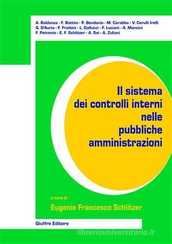 Il sistema dei controlli interni nelle pubbliche amministrazioni edito da Giuffrè