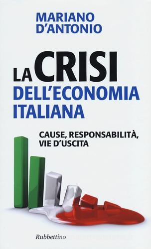 La crisi dell'economia italiana. Cause, responsabilità, vie d'uscita di Mariano D'Antonio edito da Rubbettino