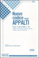 Nuovo codice degli appalti edito da Edizioni Giuridiche Simone