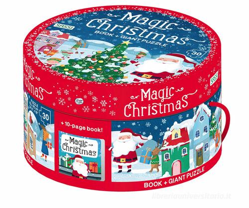 Magic Christmas. Round box. Ediz. a colori. Con puzzle di Matteo Gaule, Giulia Pesavento edito da Sassi