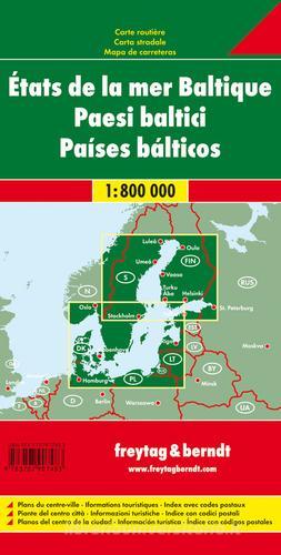 Paesi Baltici 1:800.000 edito da Freytag & Berndt