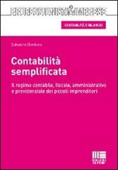 Contabilità semplificata di Salvatore Giordano edito da Maggioli Editore