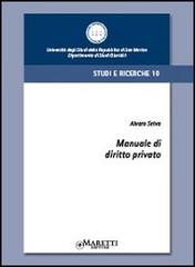 Manuale di diritto privato di Alvaro Selva edito da Maretti Editore