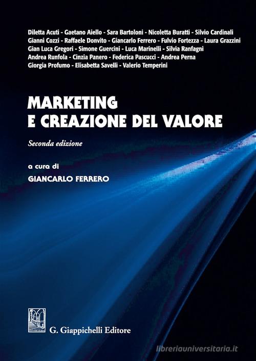 Marketing e creazione del valore edito da Giappichelli