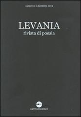 Levania. Rivista di poesia (2013) vol.2 edito da Iuppiter