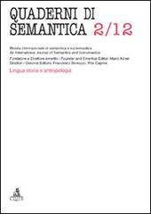 Quaderni di semantica (2012) vol.2 edito da CLUEB