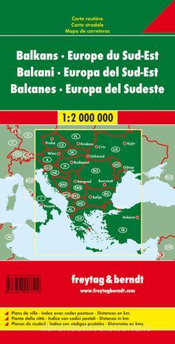 Balcani-Europa sud-est-Europa 1:2.000.000 edito da Freytag & Berndt