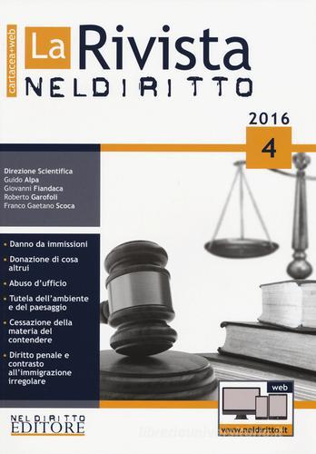 La rivista di Neldiritto (2016) vol.4 edito da Neldiritto Editore