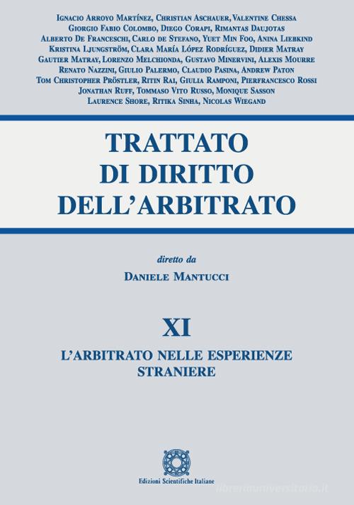Trattato di diritto dell'arbitrato vol.11 edito da Edizioni Scientifiche Italiane