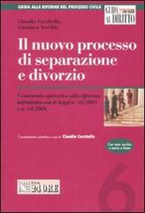 Il nuovo processo di separazione e divorzio di Claudio Cecchella, Gianluca Vecchio edito da Il Sole 24 Ore