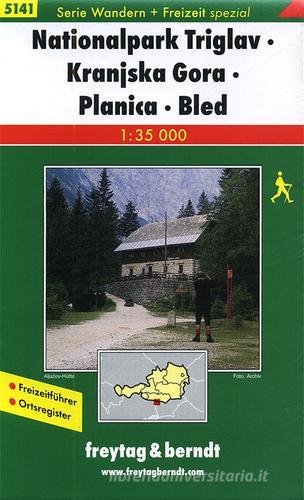 Nationalpark Triglav, Kranjska Gora, Planica, Bled 1:35.000. Ediz. tedesca e slovena edito da Freytag & Berndt
