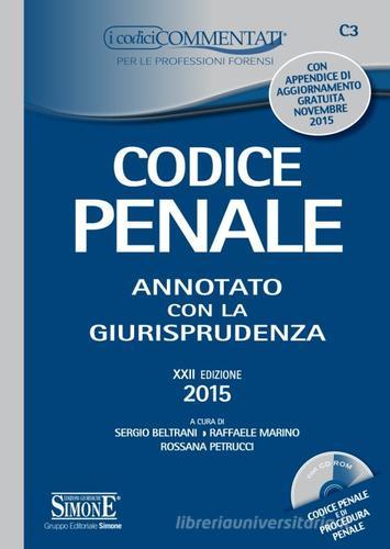 Codice penale. Annotato con la giurisprudenza. Con CD-ROM edito da Edizioni Giuridiche Simone