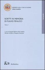 Scritti in memoria di Fulvio Fenucci edito da Rubbettino