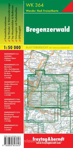 Bregenzerwald 1:50.000 edito da Freytag & Berndt