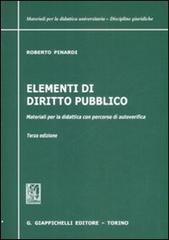 Elementi di diritto pubblico. Materiali per la didattica con percorsi di autoverifica di Roberto Pinardi edito da Giappichelli