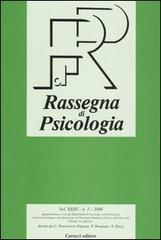Rassegna di psicologia (2006) vol.1 edito da Carocci
