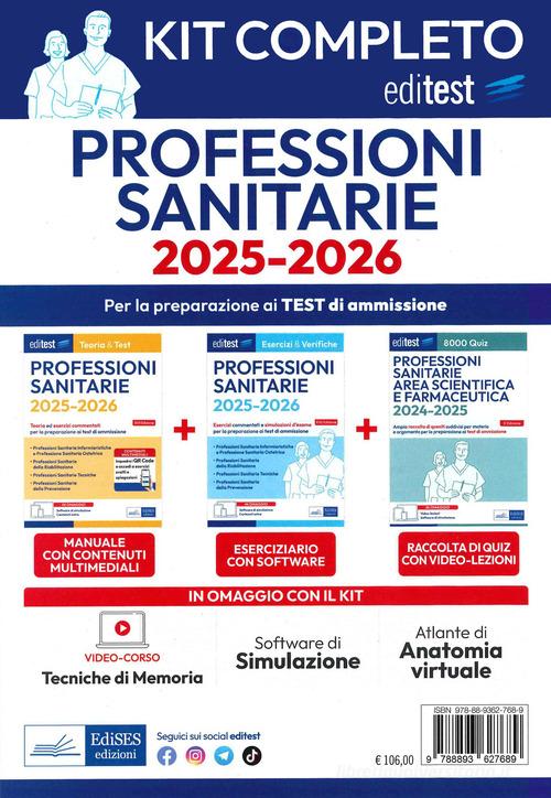 EdiTest. Kit test professioni sanitarie completo. Con software di simulazione edito da Editest
