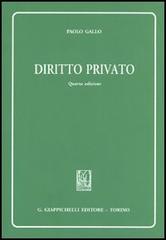 Diritto privato di Paolo Gallo edito da Giappichelli