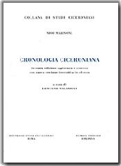 Cronologia Ciceronia di Nino Marinone edito da Pàtron