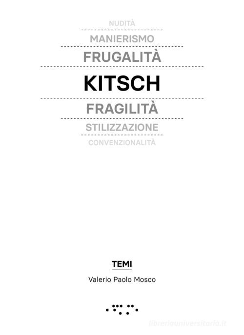 Kitsch in architettura di Valerio Paolo Mosco edito da LetteraVentidue