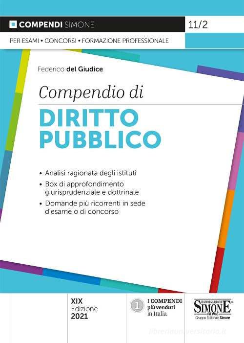 Compendio di diritto pubblico di Federico Del Giudice edito da Edizioni Giuridiche Simone