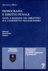 Democrazia e diritto penale di Antonella Merli edito da Edizioni Scientifiche Italiane