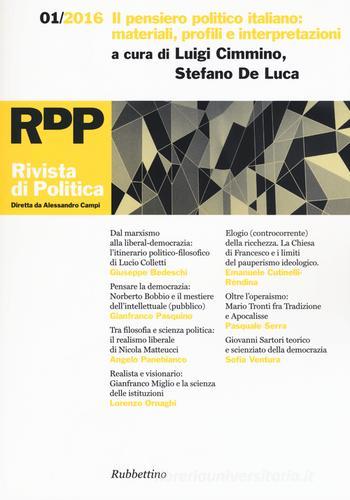 Rivista di politica (2016) vol.1 edito da Rubbettino