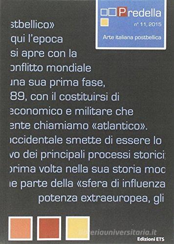 Predella (2016) vol.11 edito da Edizioni ETS