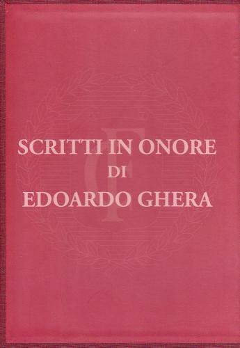 Scritti in onore di Edoardo Ghera vol. 1-2 edito da Cacucci