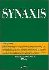 Quaderni di Synaxis vol.22.3 edito da Giunti Editore